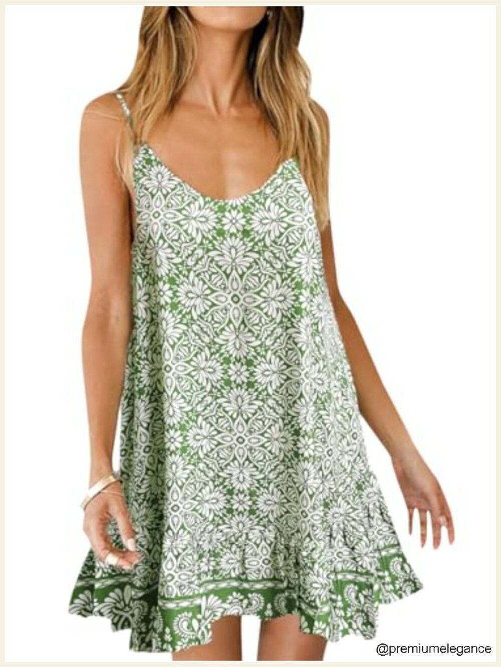 Backless Cami Sundress with Pockets | Boho Floral Mini Dress for Women | Beach
